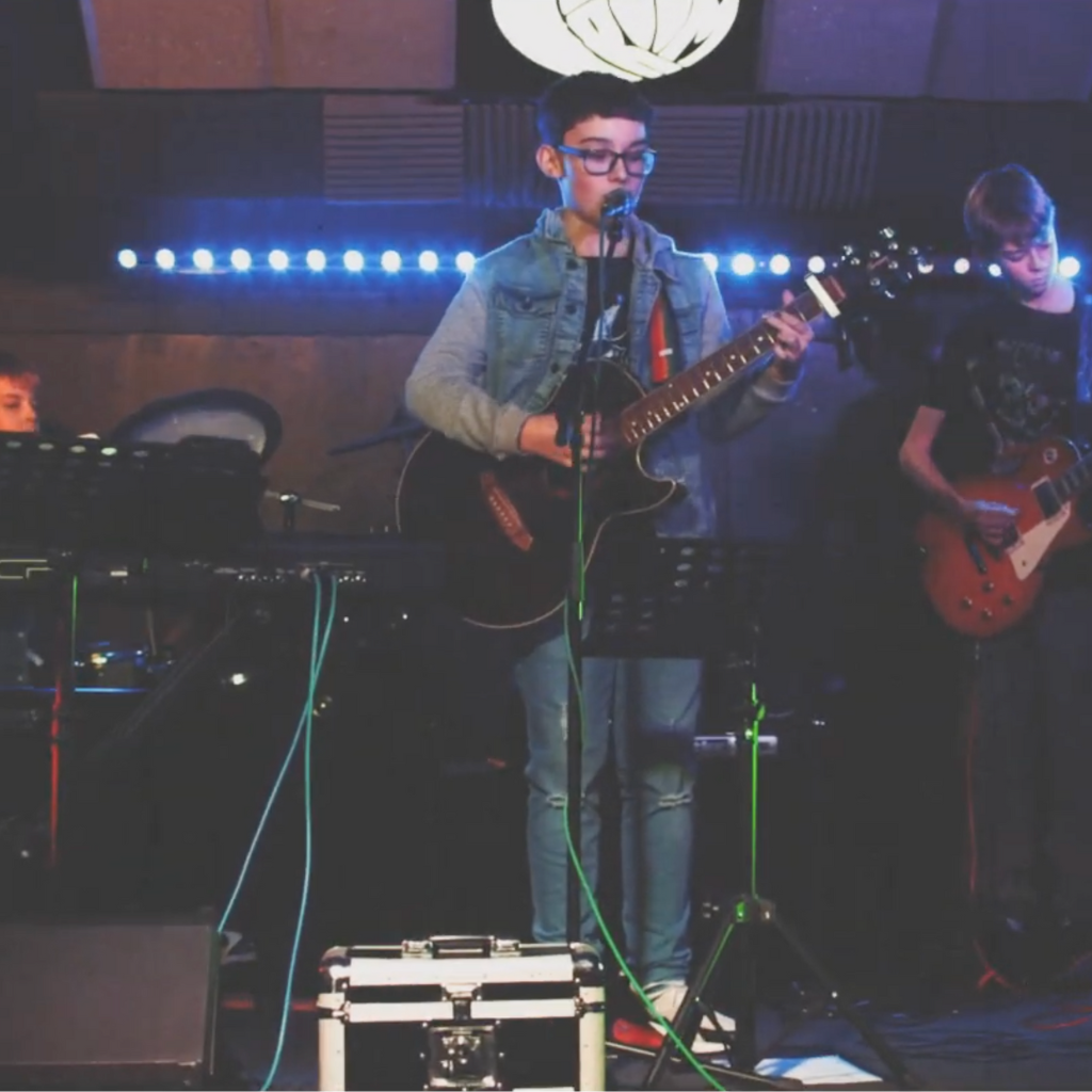 DeRosa Music franchise student playing in a band Band